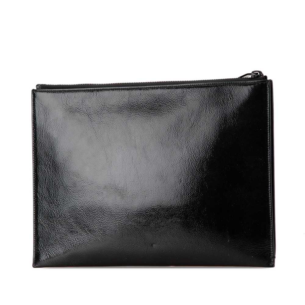 Black Saint Laurent Patent Clutch - image 2