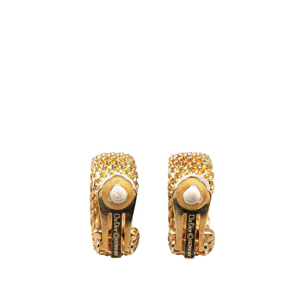 Gold Dior Gold Plated Clip on Earrings - image 2