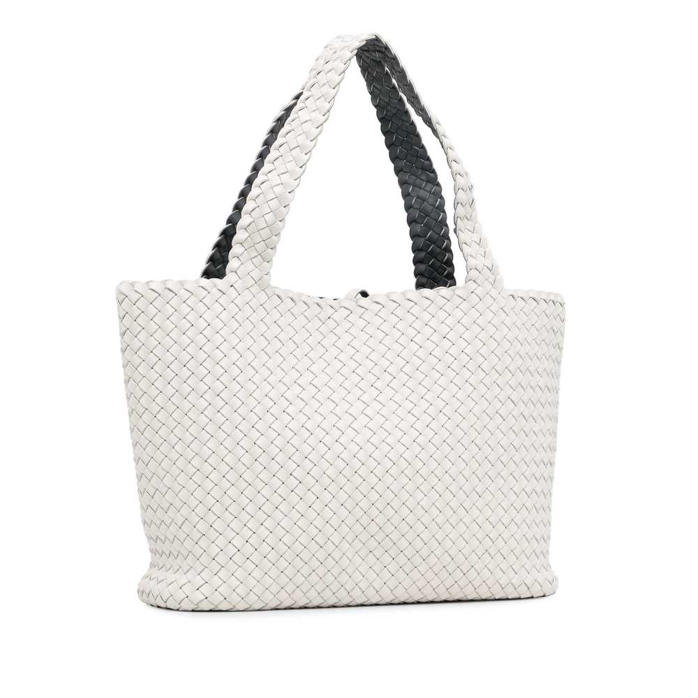 White Bottega Veneta Bicolor Intrecciato Tote - image 2