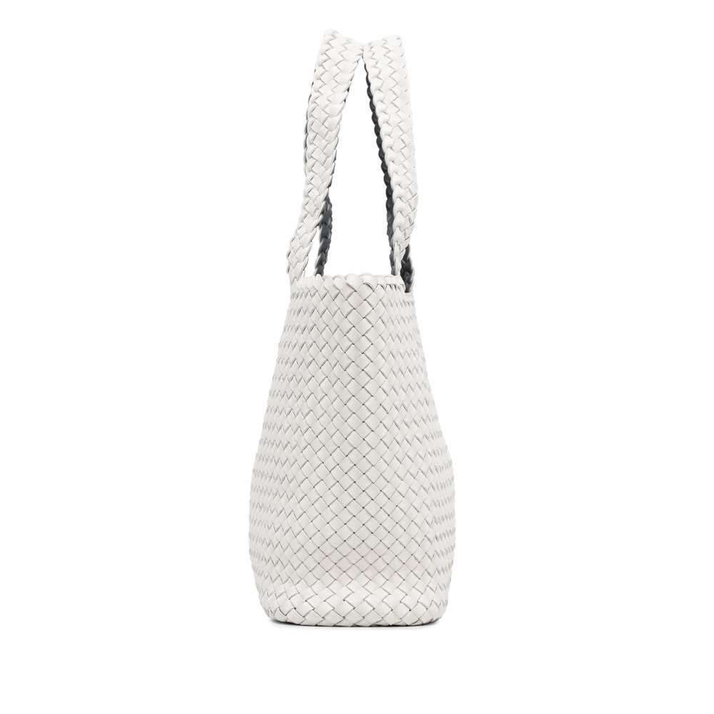 White Bottega Veneta Bicolor Intrecciato Tote - image 4