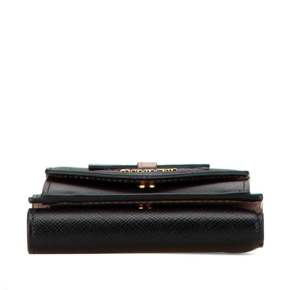 Black Prada Saffiano Fiocco Compact Wallet - image 3