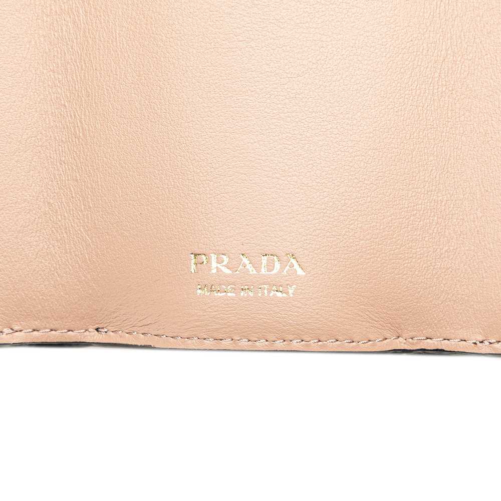 Black Prada Saffiano Fiocco Compact Wallet - image 5