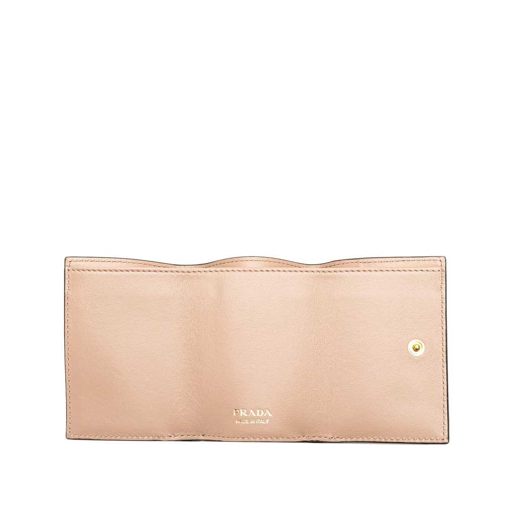 Black Prada Saffiano Fiocco Compact Wallet - image 5