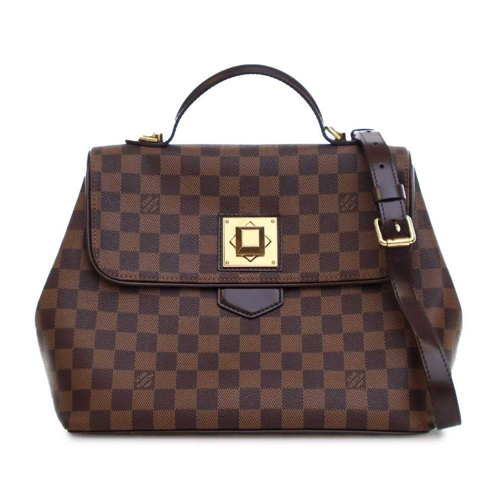 Brown Louis Vuitton Damier Ebene Bergamo MM Satch… - image 1