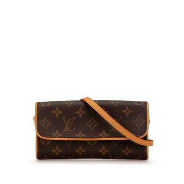 Brown Louis Vuitton Monogram Pochette Twin PM Cros