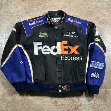 Vintage MENS FedEx NASCAR Jacket retailer Size XL Embroidery