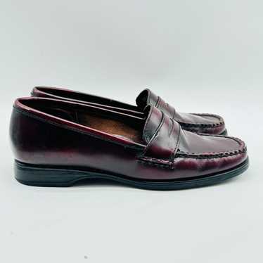 Bass Weejuns Loafers Womens 5 Brown Burgundy Leat… - image 1