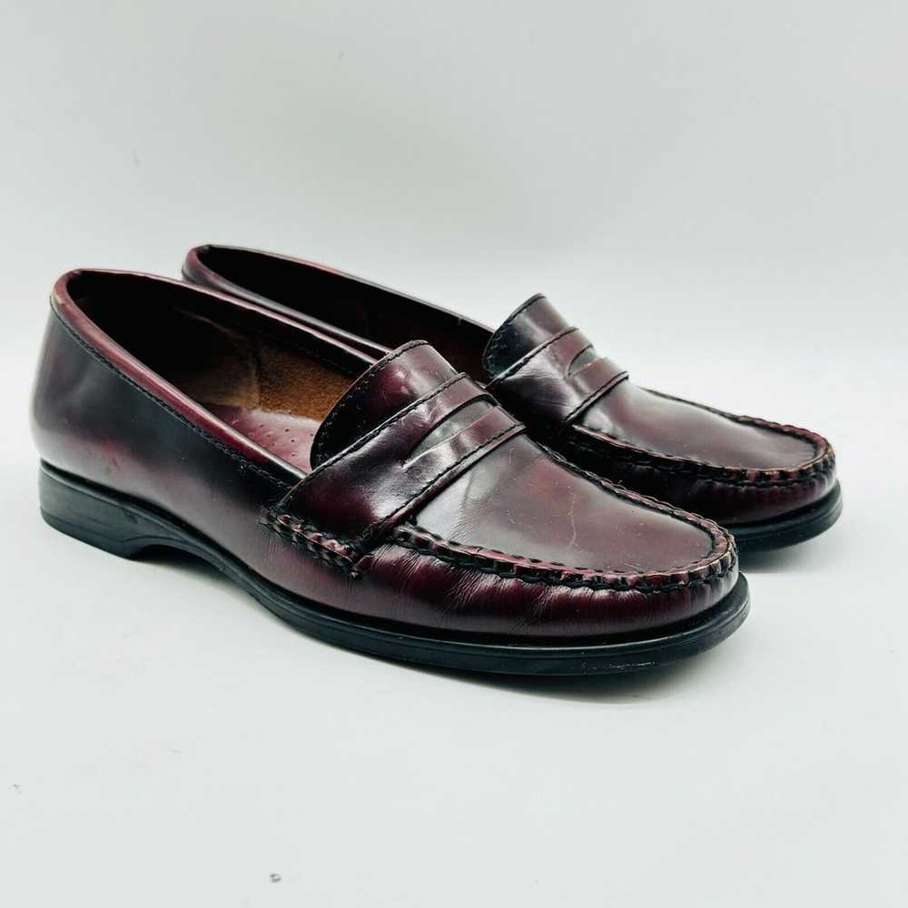 Bass Weejuns Loafers Womens 5 Brown Burgundy Leat… - image 2