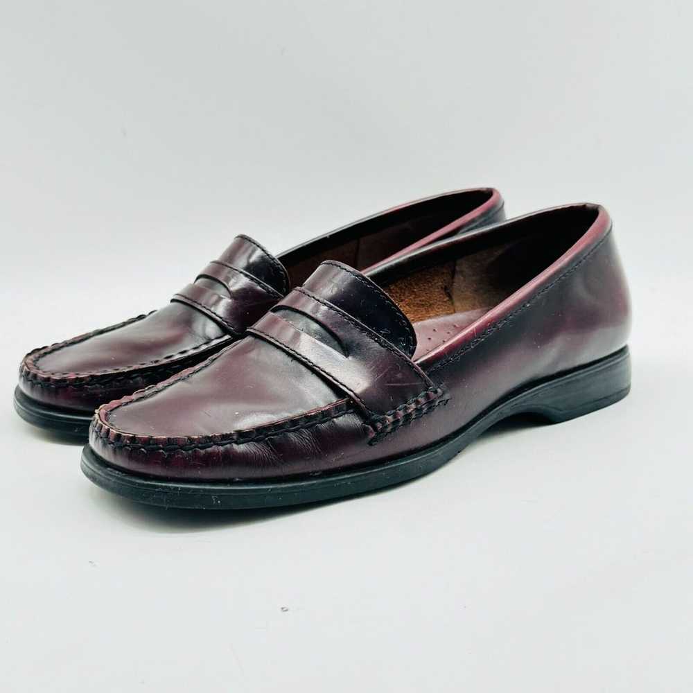 Bass Weejuns Loafers Womens 5 Brown Burgundy Leat… - image 3