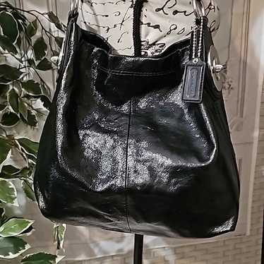 Coach Peyton Patent Leather Black Bag