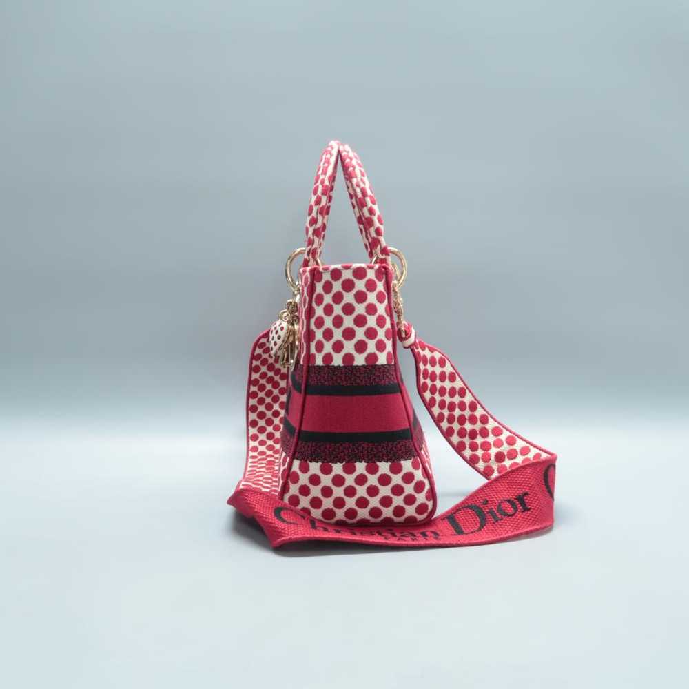 Dior Lady Dior cloth handbag - image 3