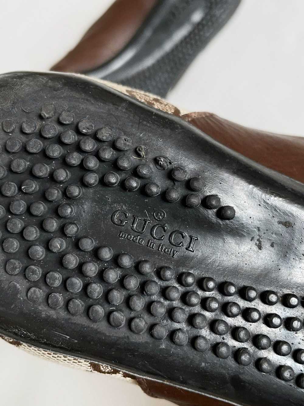 Gucci × Vintage Vintage Gucci monogram leather bo… - image 11