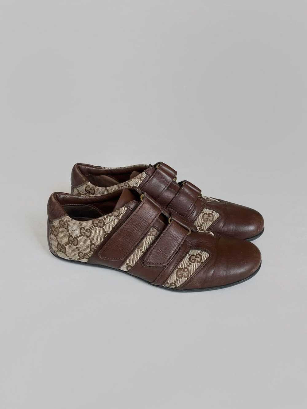 Gucci × Vintage Vintage Gucci monogram leather bo… - image 1