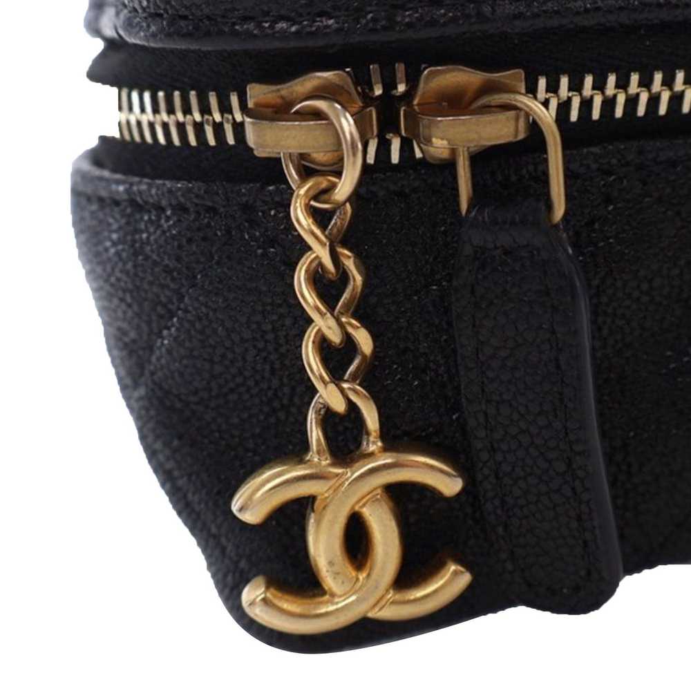 Chanel Chanel Mini CC Caviar Chain Zip Around Van… - image 11