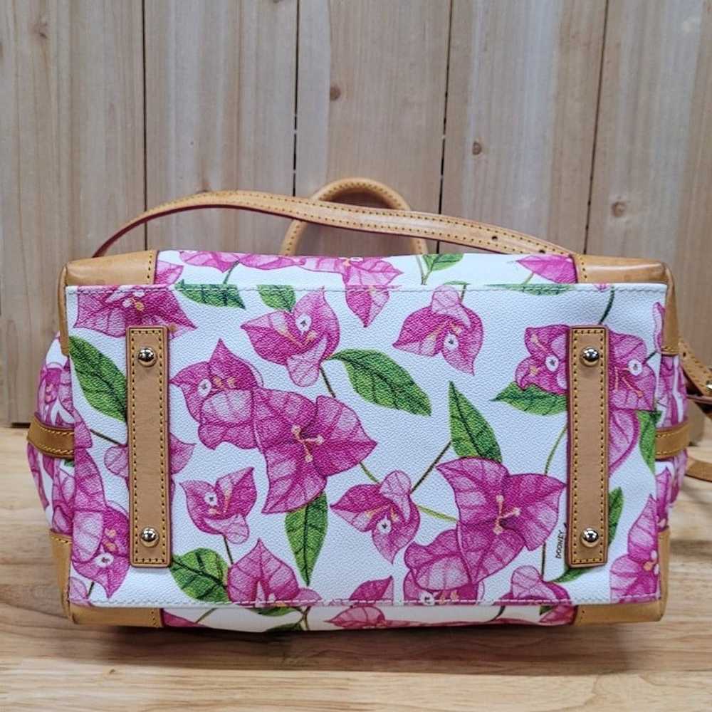 Dooney & Bourke Pink Bougainvillea Floral Satchel - image 5