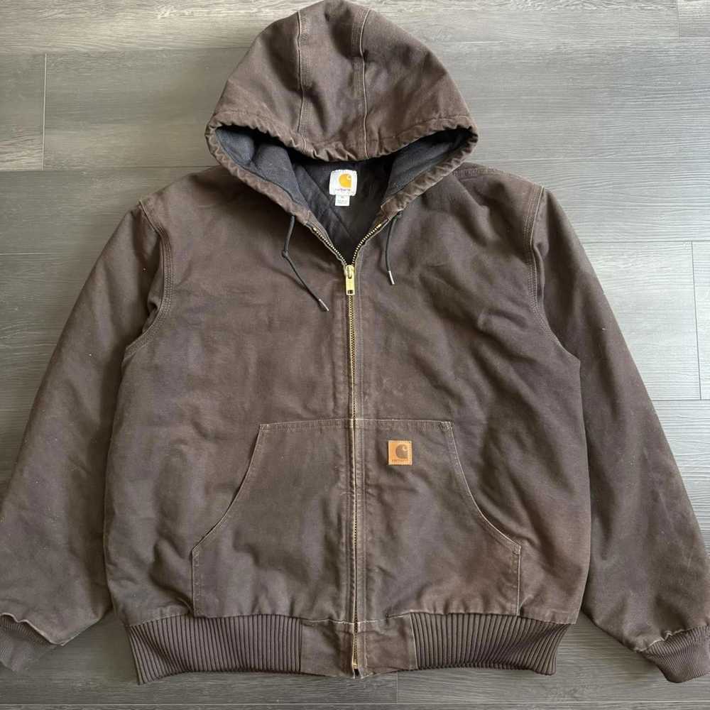 Carhartt × Streetwear × Vintage Carhartt Brown Zi… - image 1