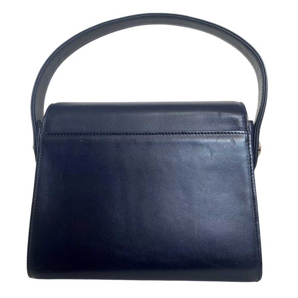 Excellent Condition Celine Handbag Leather Navy W… - image 3