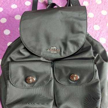 Coach Nylon Backpack Bag for Women and Men in Exc… - image 1