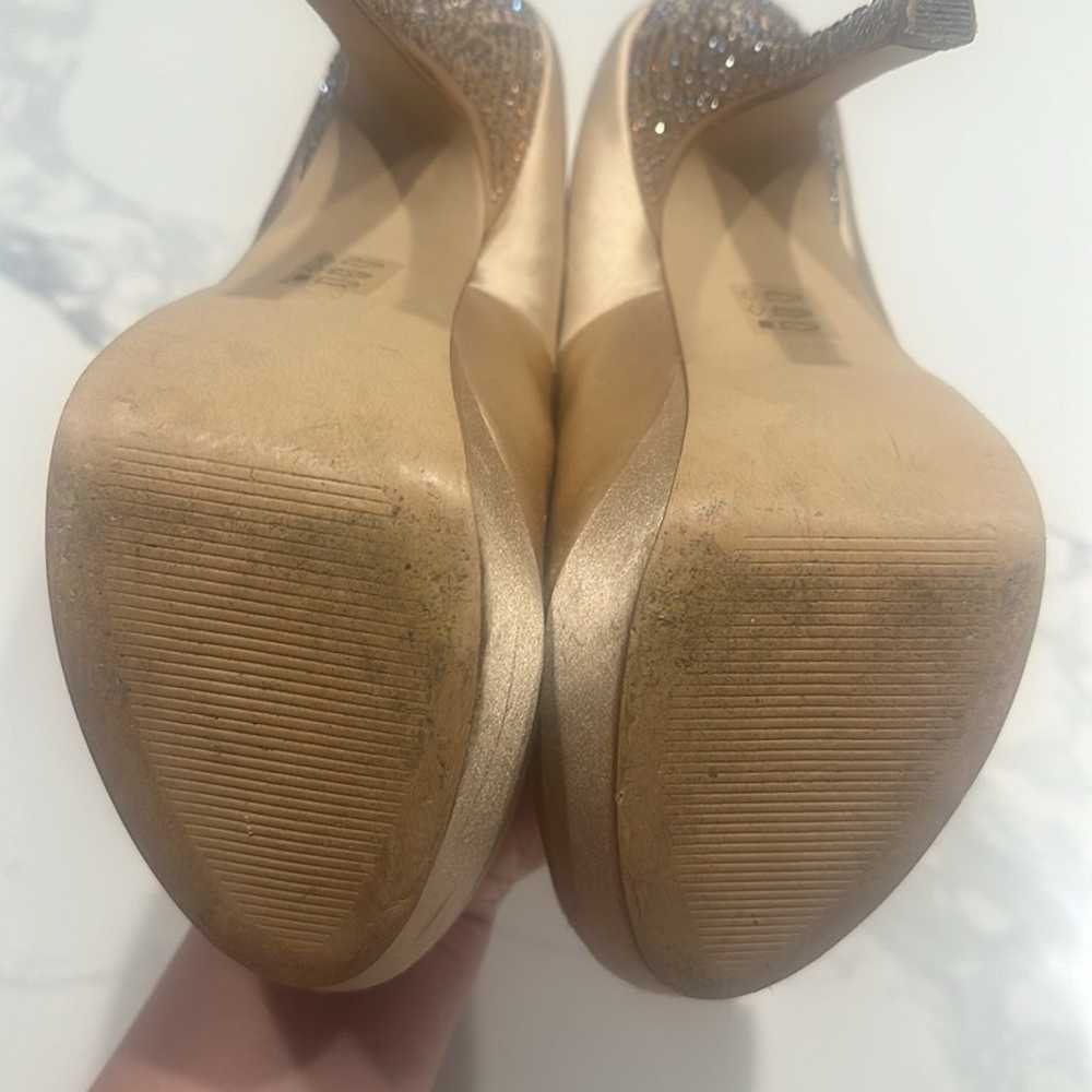 Y2K vintage Steve Madden nude champagne crystal h… - image 4