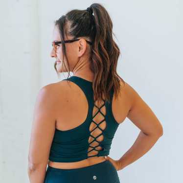 Senita Athletics Laced Up Crop Top - Pacific - image 1