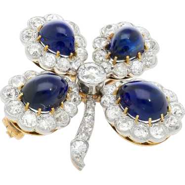 Antique GIA Certified 6 Carat Cabochon-Cut Sapphi… - image 1