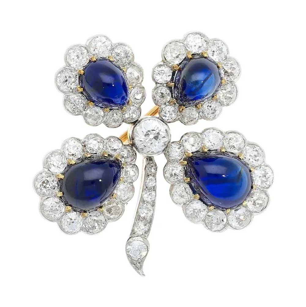 Antique GIA Certified 6 Carat Cabochon-Cut Sapphi… - image 2