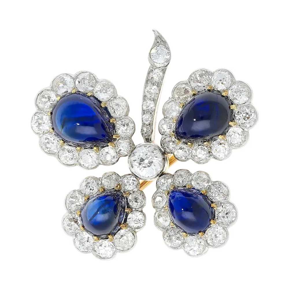 Antique GIA Certified 6 Carat Cabochon-Cut Sapphi… - image 3