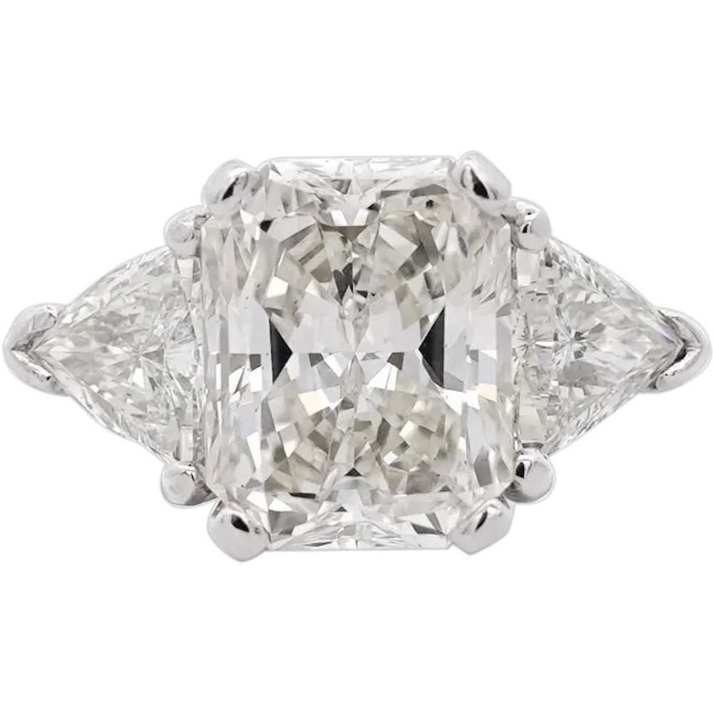 7.68 Carat TW Radiant Cut & Trillion Cut Three St… - image 1