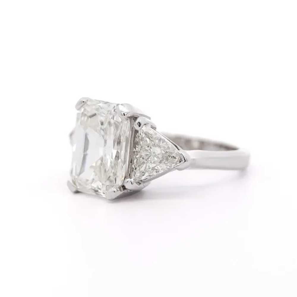 7.68 Carat TW Radiant Cut & Trillion Cut Three St… - image 3