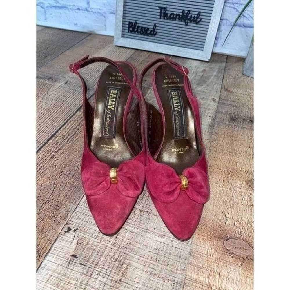 VTG Bally of Switzerland Suede Leather Shoes Kimb… - image 1