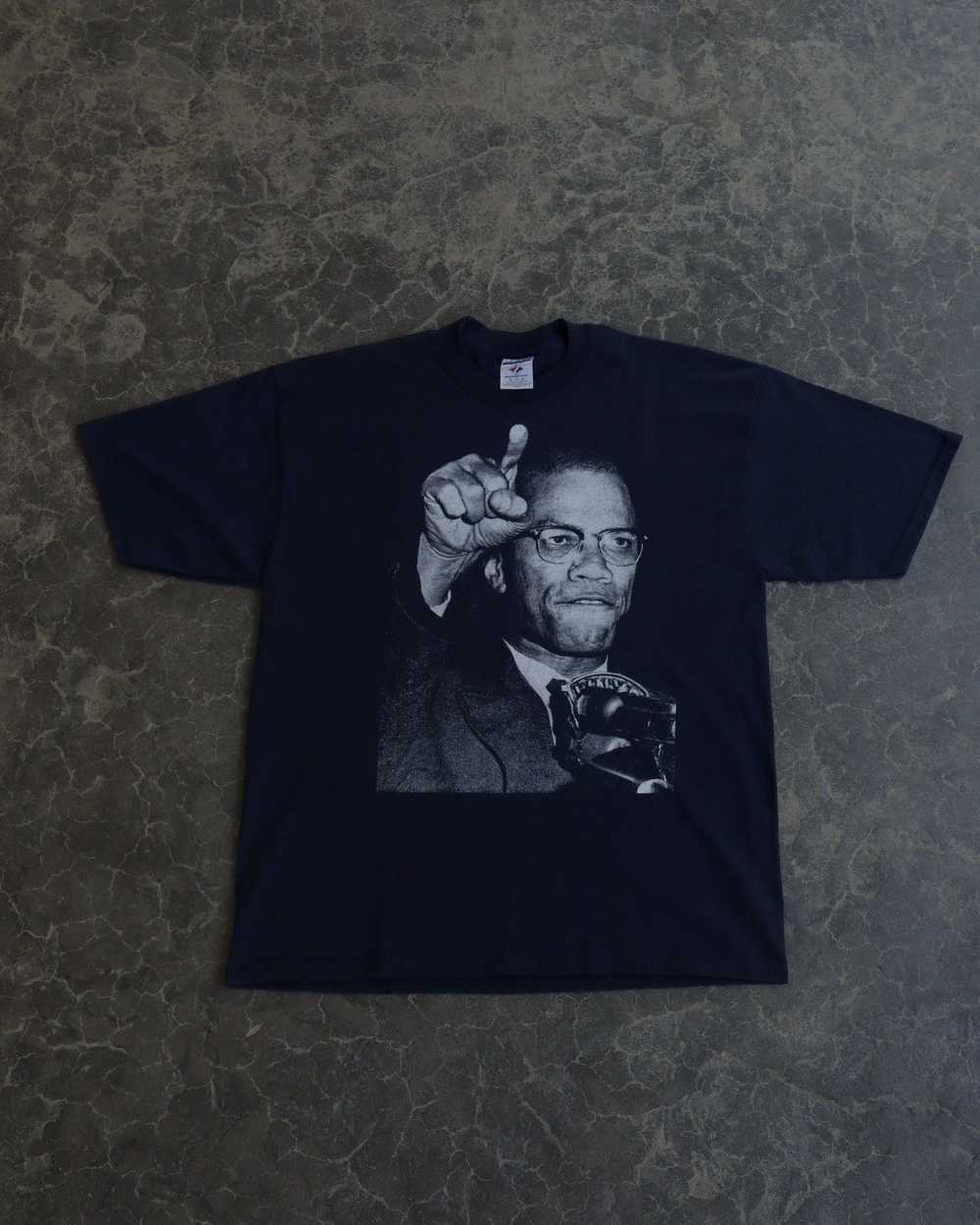 Made In Usa × Rap Tees × Vintage 90s Malcom X Rap… - image 1