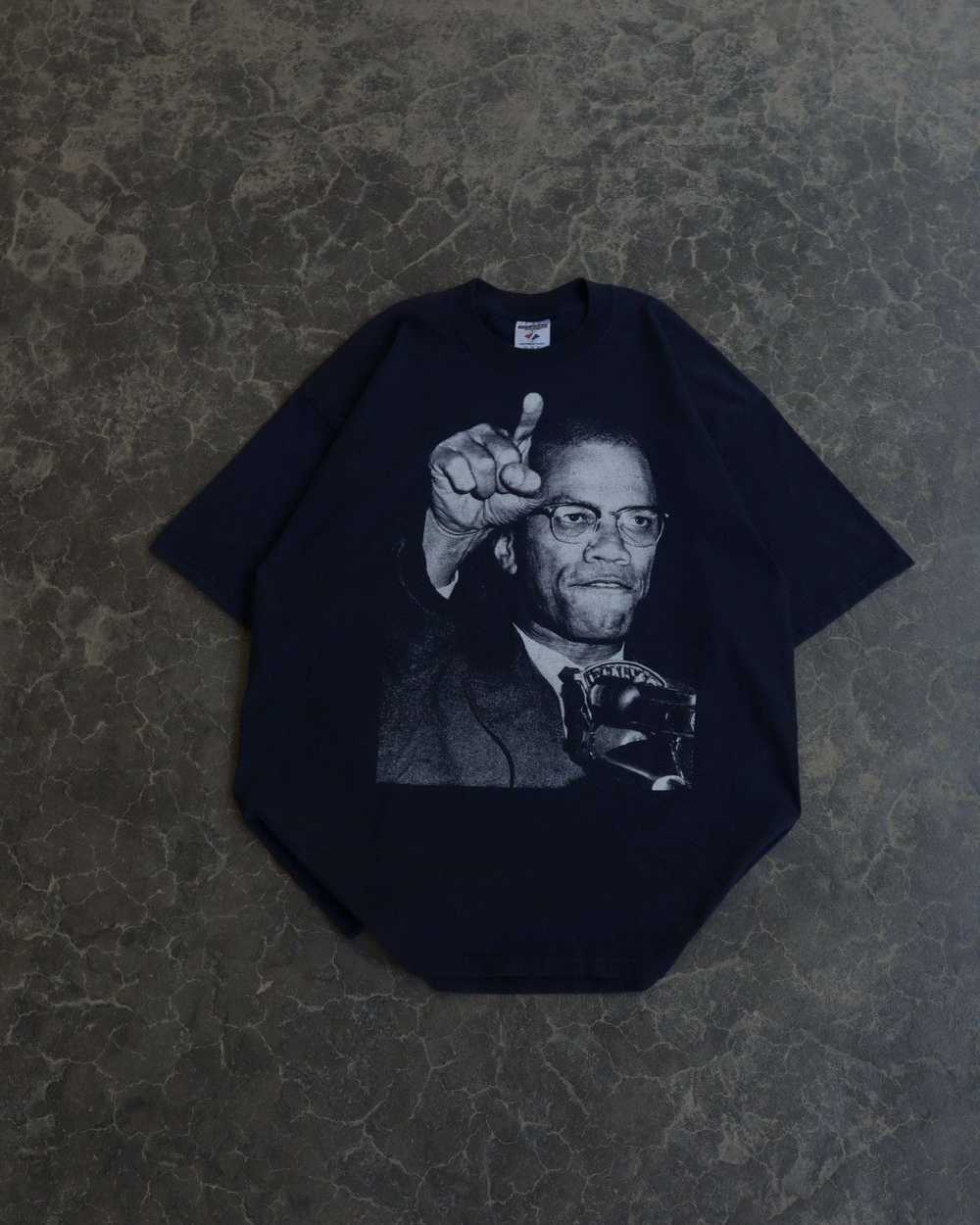 Made In Usa × Rap Tees × Vintage 90s Malcom X Rap… - image 7