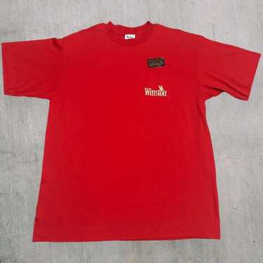 Other Winston cigarettes red shirt with sticker s… - image 1