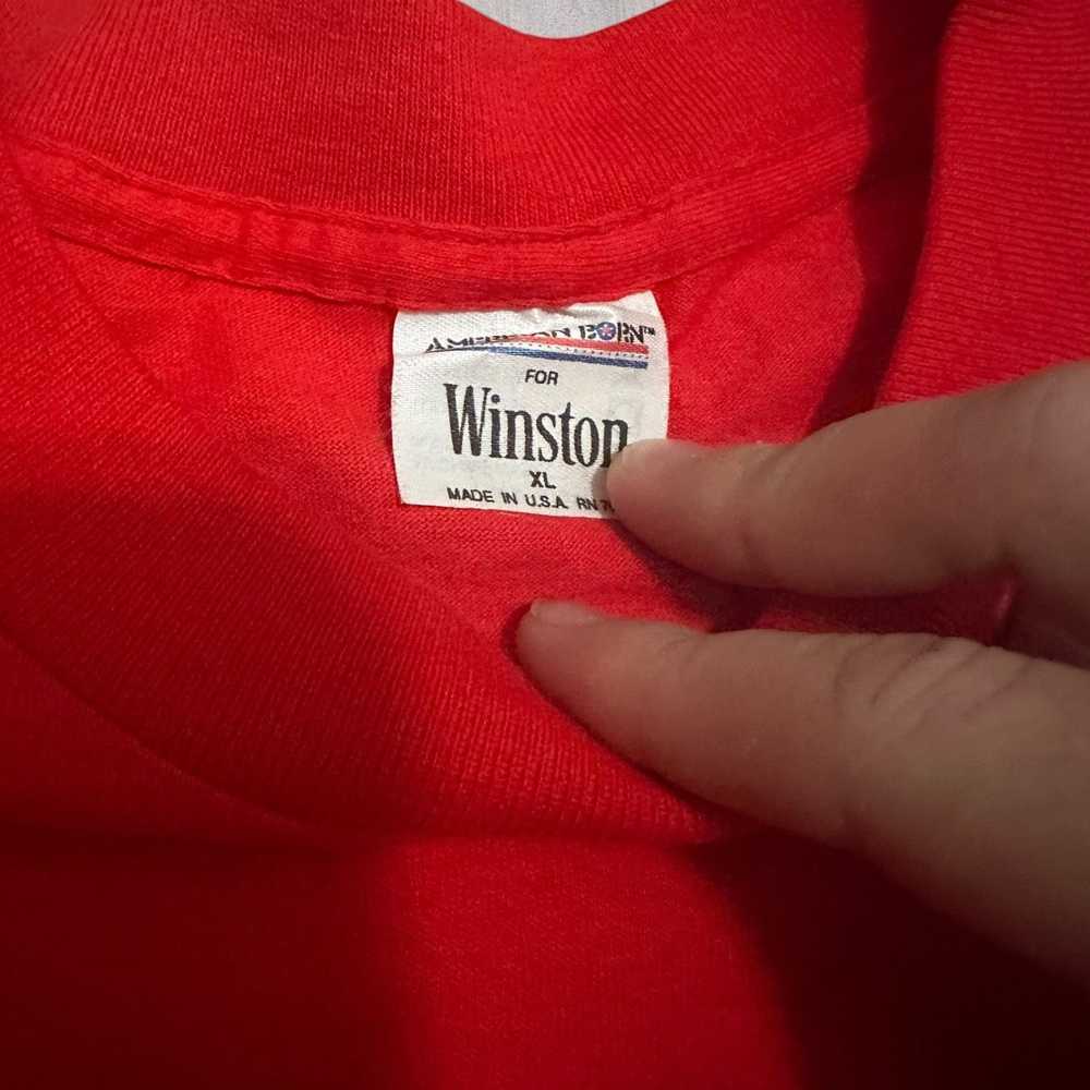 Other Winston cigarettes red shirt with sticker s… - image 4