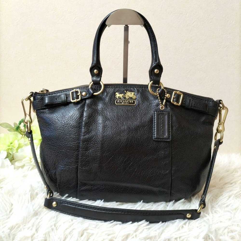 【Rare】COACH 2WAY Leather Bag with Carriage Hardwa… - image 1