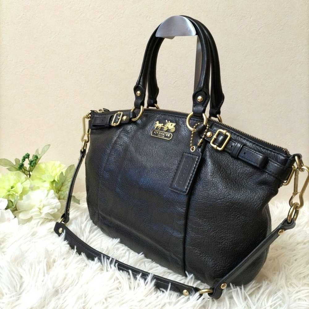 【Rare】COACH 2WAY Leather Bag with Carriage Hardwa… - image 2