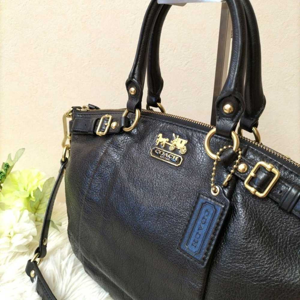 【Rare】COACH 2WAY Leather Bag with Carriage Hardwa… - image 3