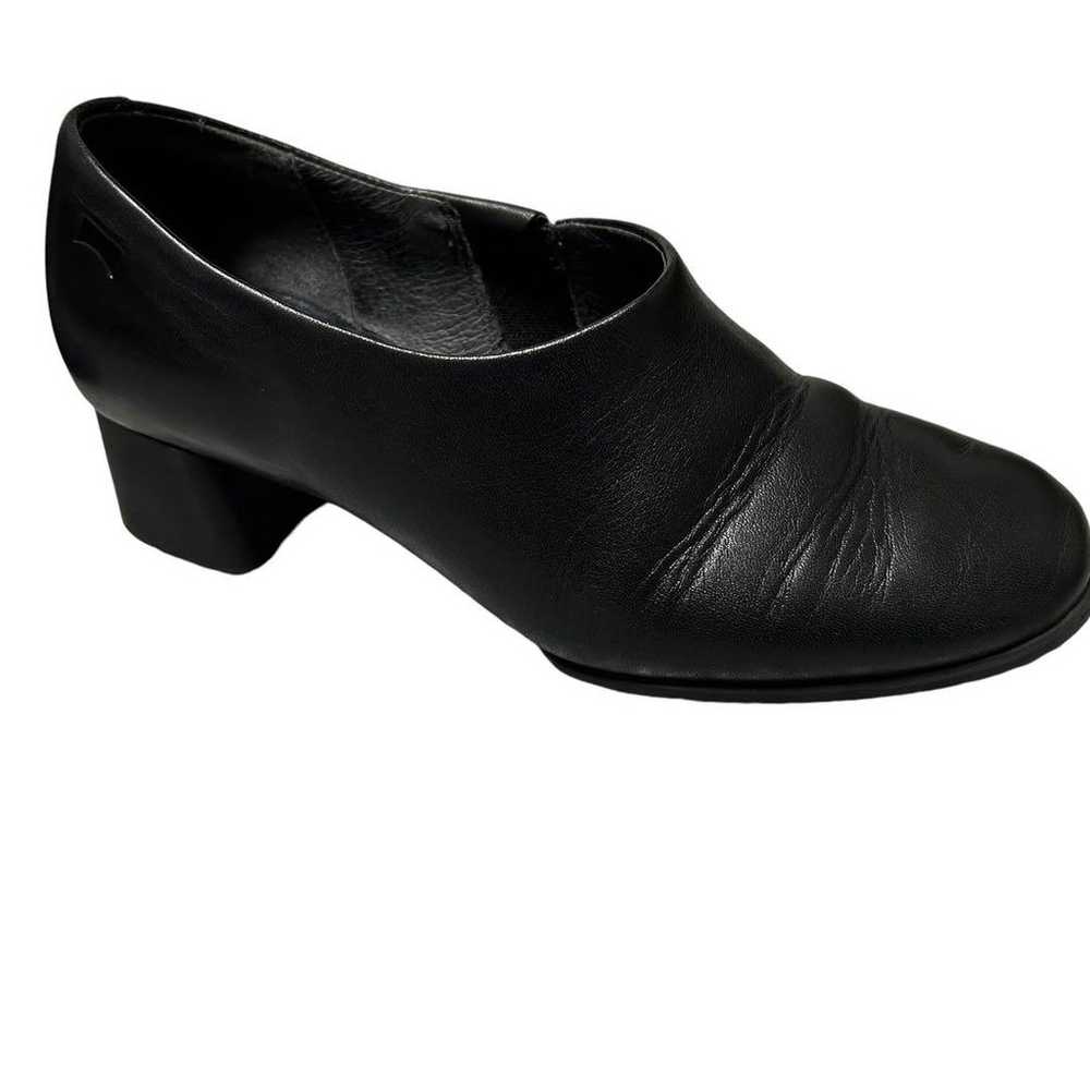 Campbell Leather Chunky Heel Pumps Katie Black 22… - image 11