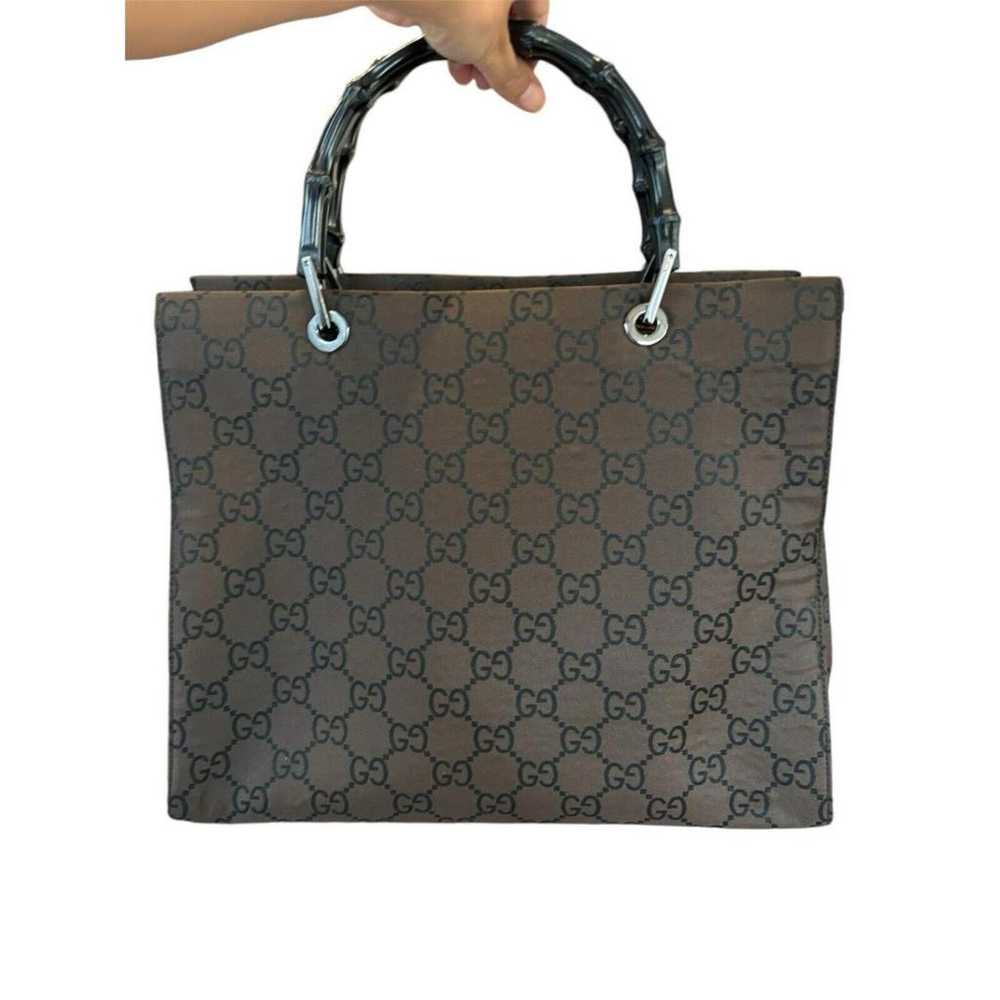 Gucci Bamboo cloth tote - image 3