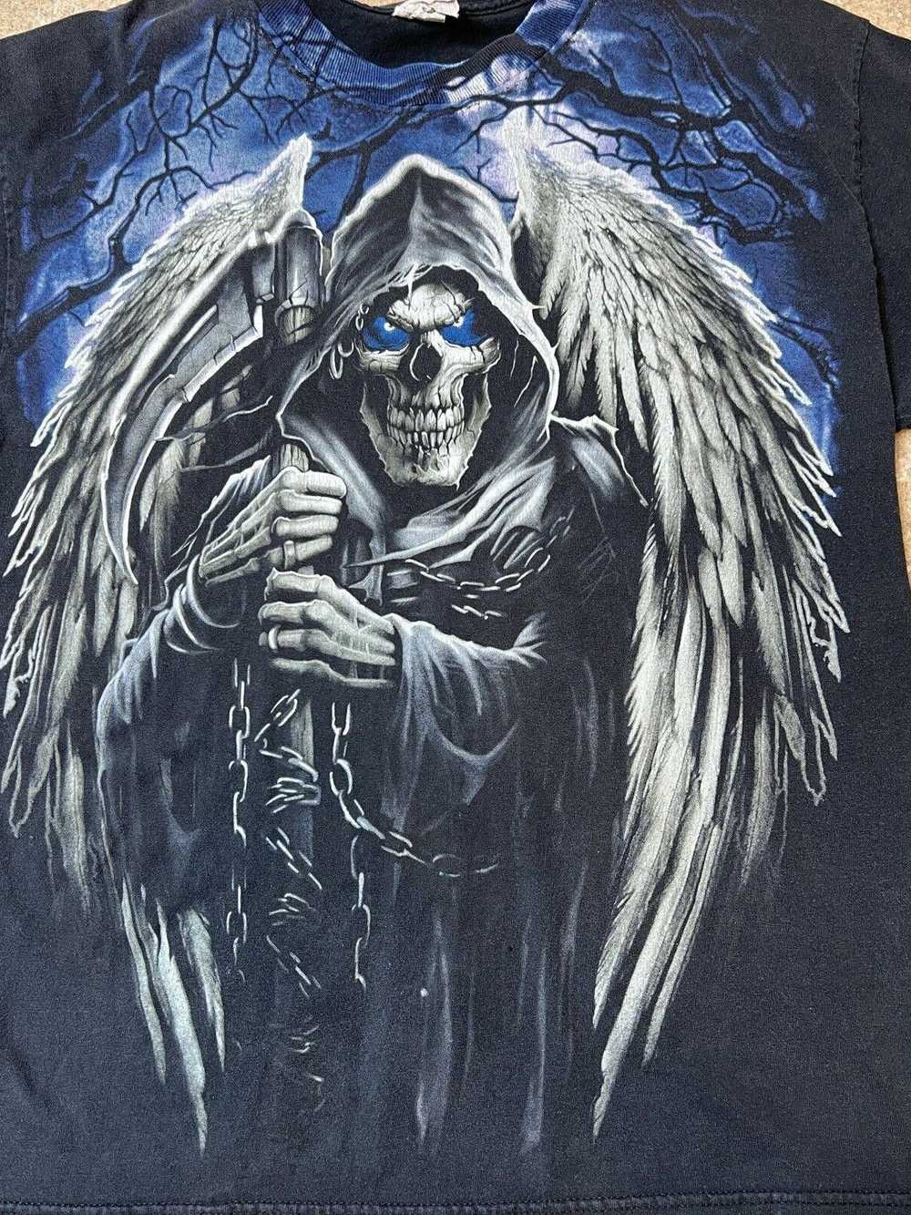 Designer Vintage Grim Reaper All Over Print Alsty… - image 2