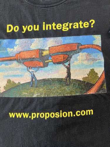 Hanes Vintage Proposion 90's Tech T Shirt Lotus No