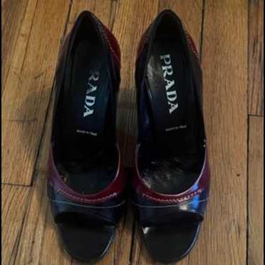 Prada open toe kitten vintage heels - image 1