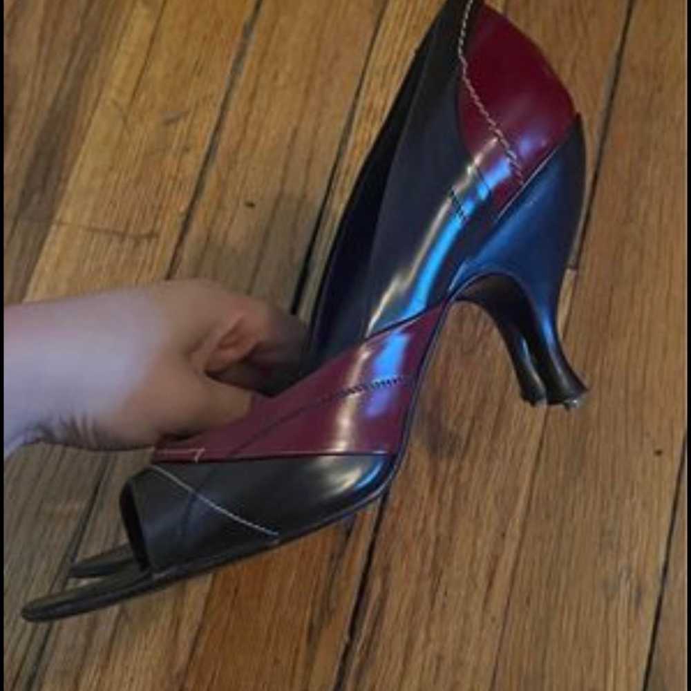 Prada open toe kitten vintage heels - image 2