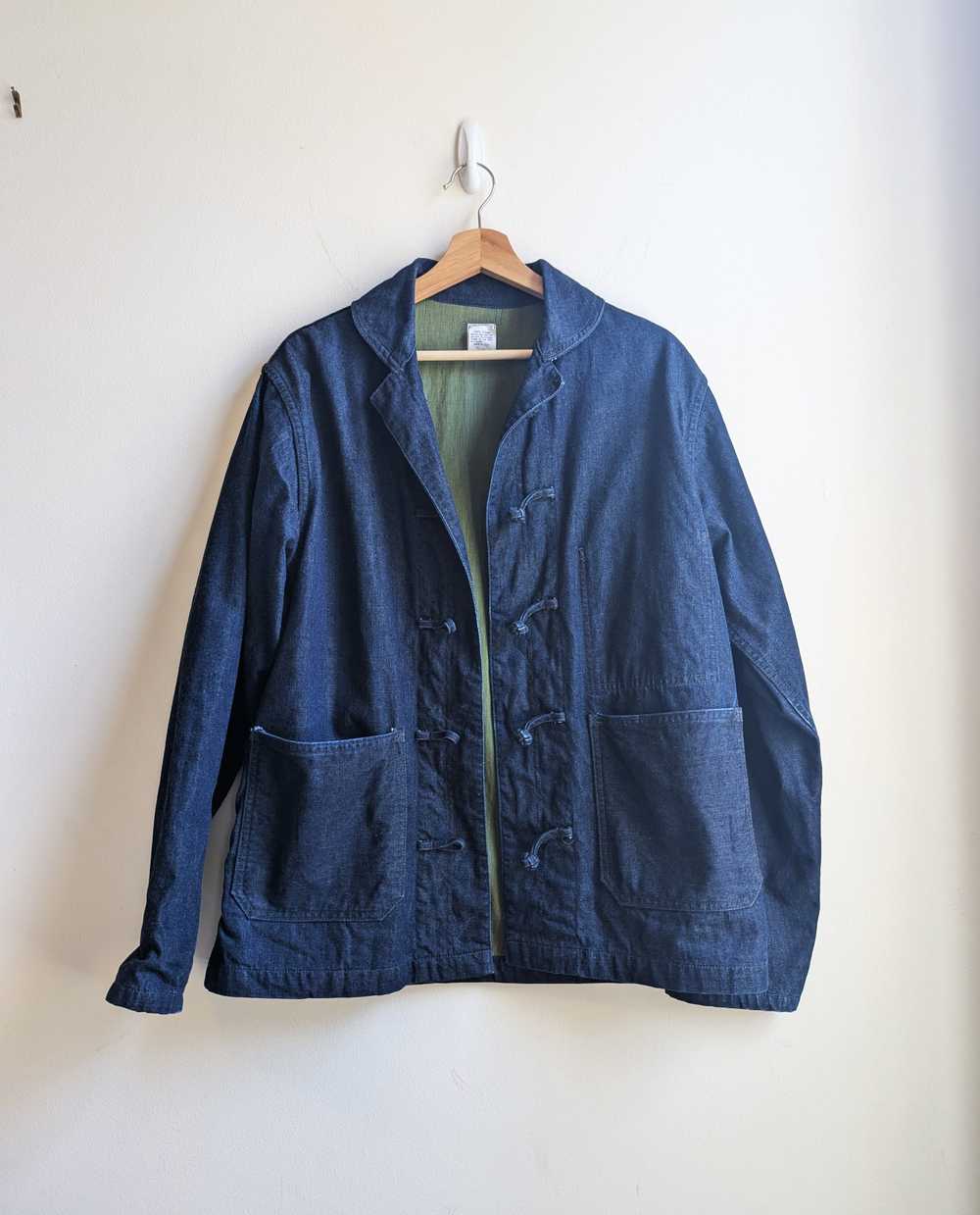 Post Overalls Denim Chinois China Chore Jacket - image 2