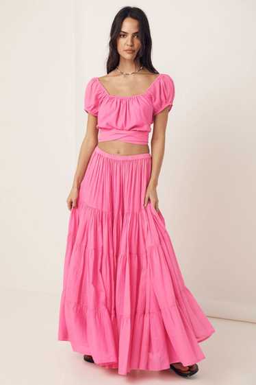 Spell USA Azalea Tiered Maxi Skirt