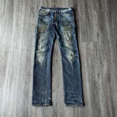 Dior ‘11 “Rack Rail” Oil Stained Denim - image 1