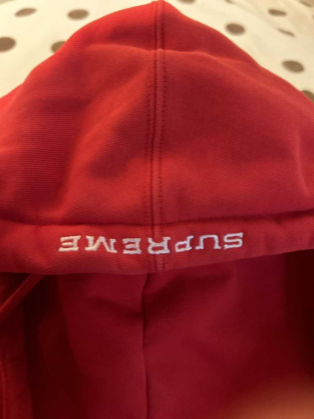 Nike × Supreme Supreme nike red zip up hoodie - image 4