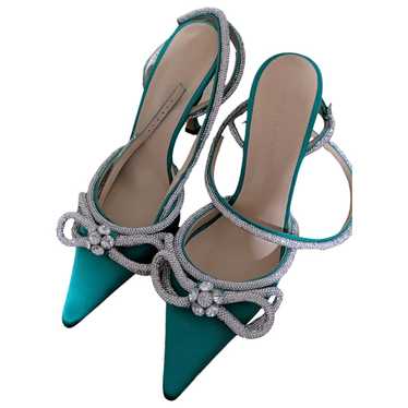 Mach & Mach Double Bow silk heels - image 1