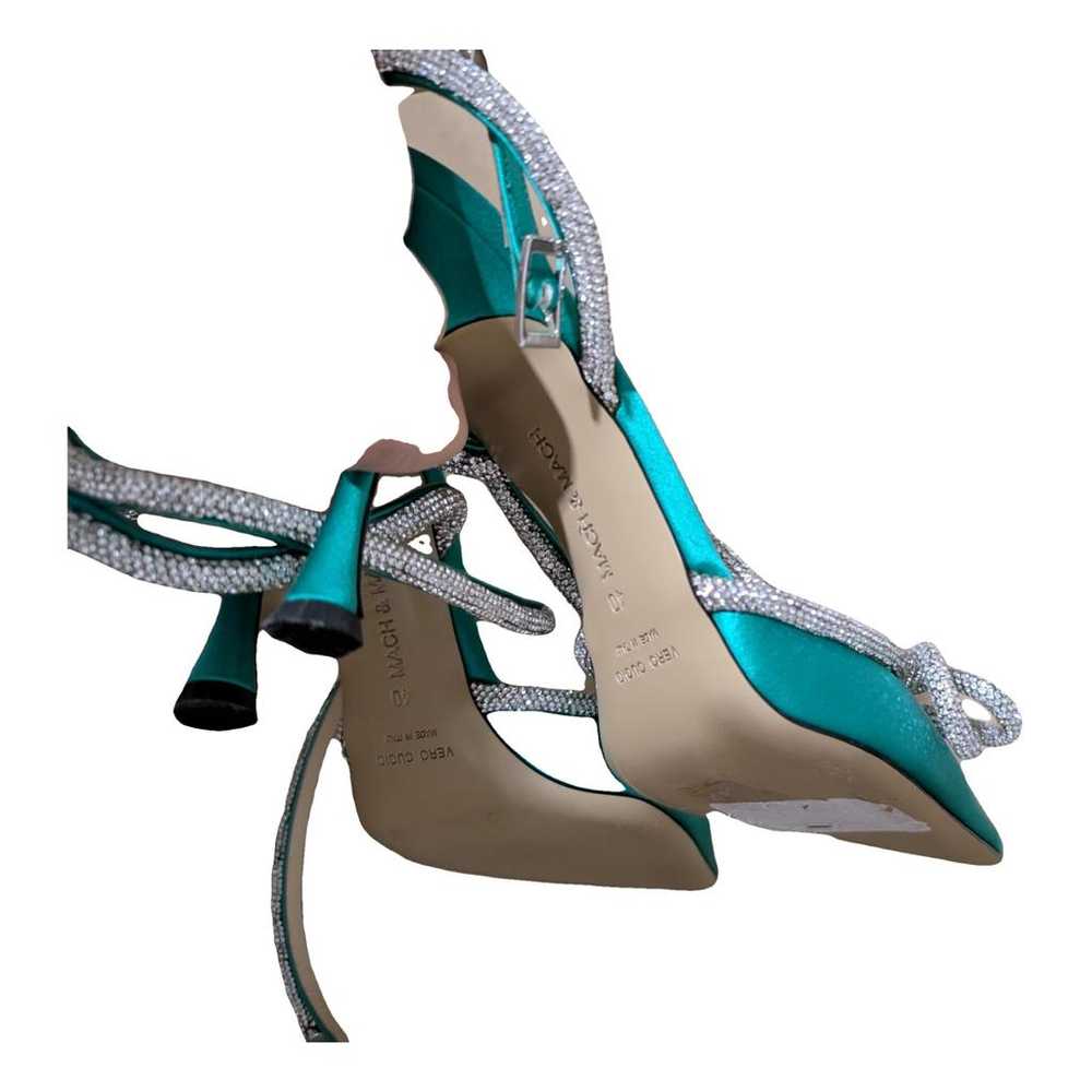 Mach & Mach Double Bow silk heels - image 2