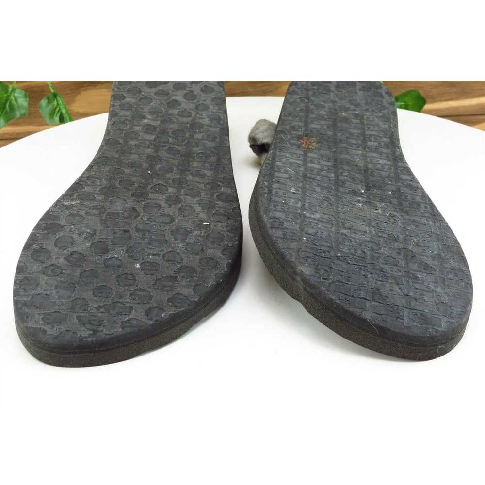 Sanuk Sz 8 M Gray Slingback Fabric Women Sandals - image 7